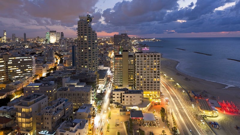 Le magnifique littoral de Tel-Aviv